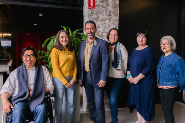 L - R Ade Djajamihardja, Francisca Peña, Anthony Peluso, Karen Soldatic, Cecilia Anthony & Debbie Lee.