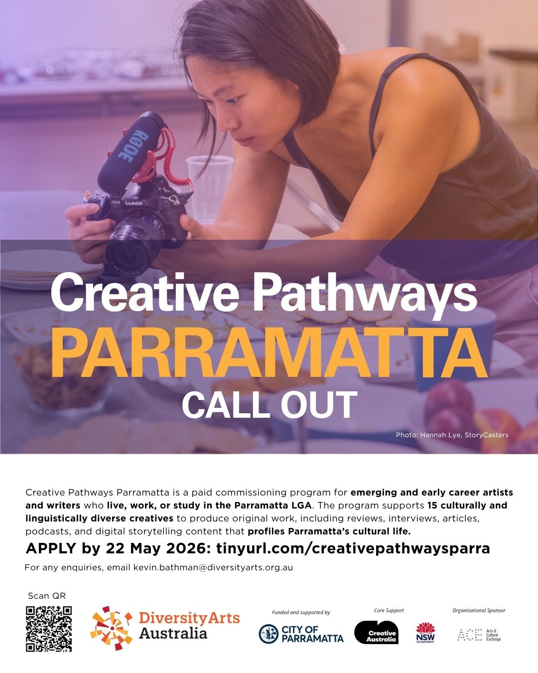 Creative Pathways Parramatta Call Out · Diversity Arts Australia