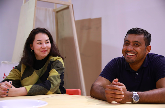 INTERSECT participants Mikala Tai and Abdul Shayek smiling